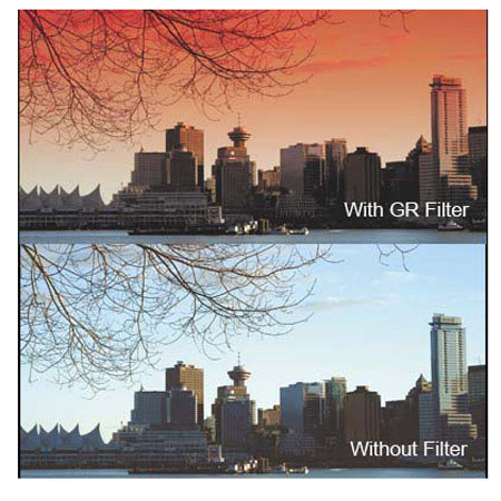 Cavision 4in x 4in Graduated Red Glass Filter,4mm Thick
