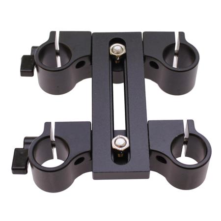 Cavision Dual Vertical Offset Bracket for 3.94" 15mm Rods, 80mm T-Part Height