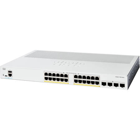 Cisco Catalyst C1300-24P-4X 24-Port Gigabit PoE+ Compliant Managed Network Switch