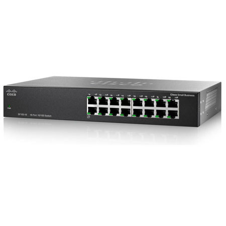 Cisco SF100-16 16-Port 10/100 Ethernet Switch