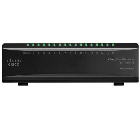 Cisco SF100D-16 16-Port 10/100 Desktop Switch