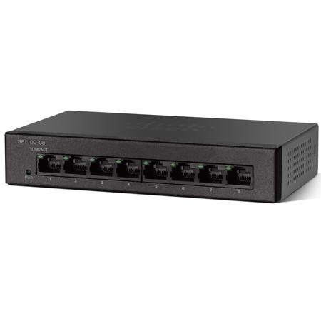 Cisco SF110D-08HP 8-Port 10/100 PoE Desktop Unmanaged Switch