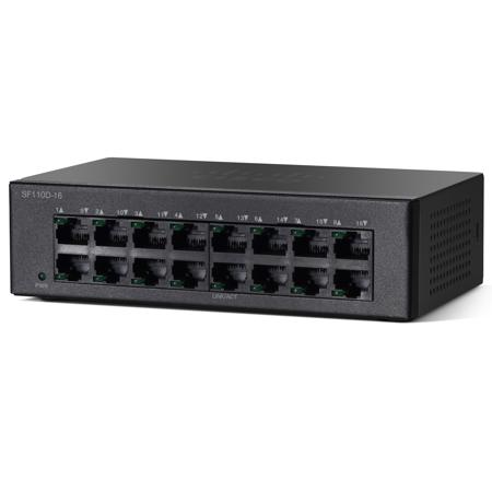 Cisco SF110D-16 16-Port 10/100 Desktop Unmanaged Switch