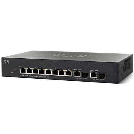 Cisco SG200-10FP 10-Port 10/100/1000 Gigabit PoE Smart Switch