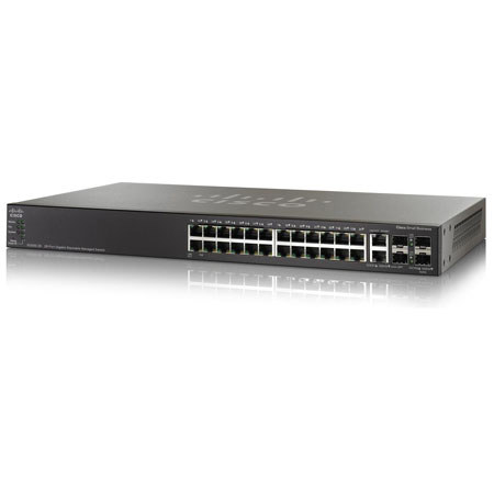 Cisco SG500-28 28-Port Gigabit Stackable Managed Switch