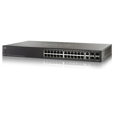 Cisco SG500-28P 28-Port Gigabit PoE Stackable Managed Switch