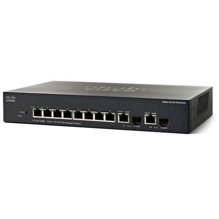 Cisco SF302-08MP 8-Port 10/100 Max PoE Managed Switch