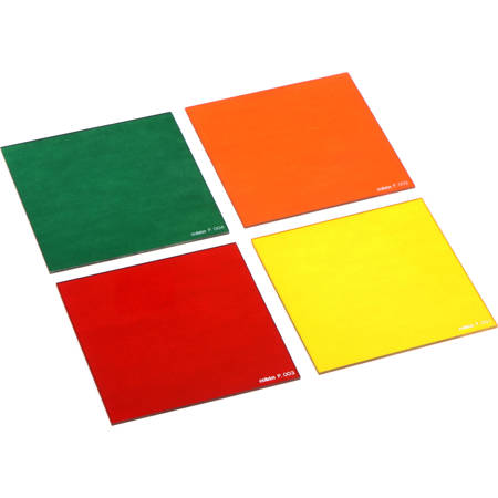 Cokin P Series H400-03 Black and White Filter Kit, Includes Yellow 0.2 Filter, Orange 0.2 Filter, Red 1.0 Filter, Green 0.8 Filter