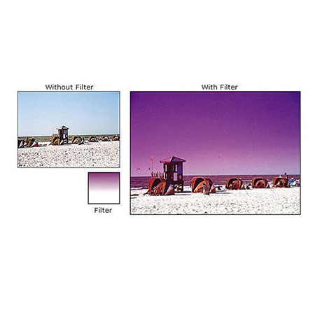 Cokin A669 M2 - Graduated Fluorescent Mauve Filter - Hard Edge, 2 2/3-Stops, "A"