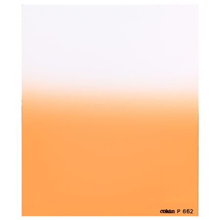 Cokin P663 O2 - Graduated Fluorescent Orange Filter - Hard Edge, 1-Stop, "P"
