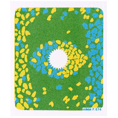 Cokin P674 Blue/Yellow Center Spot Bicolor Filter, P-Series