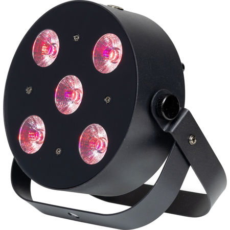 ColorKey MobilePar HEX 5 Wireless Battery-Powered RGBWA+UV LED Fixture, Black