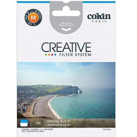 Cokin XP122 B1 - Graduated Blue Filter - Hard Edge, 1 2/3-Stops, X-Pro Series