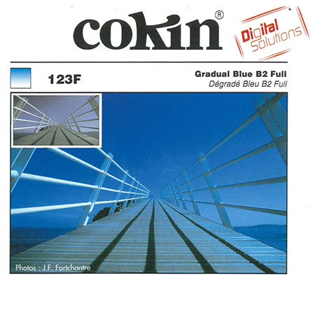 Cokin XP123F B2 - Graduated Blue Filter - Full, 2 1/3-Stops, XP-Series