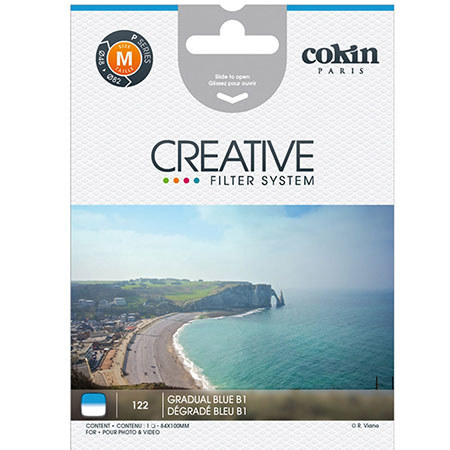 Cokin Z122 B1 - Graduated Blue Filter - Hard Edge, 1 2/3-Stops, Z-Pro Series
