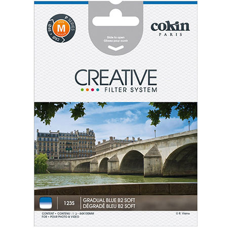 Cokin Z123S B2 - Graduated Blue Filter - Soft Edge, 1 2/3-Stops, Z-Pro Series
