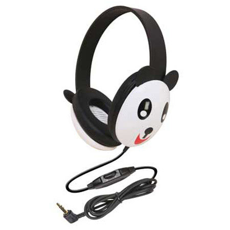 Califone 2810-PA Panda Motif Stereo Headphone with Adjustable Headband