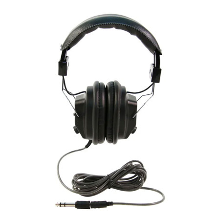 Califone 3068AV Over-Ear Switchable Stereo/Mono Headphones, 3.5mm Plug, Black
