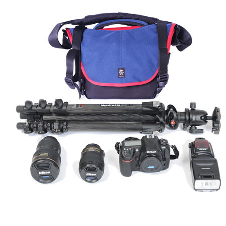 Crumpler 6 Million Dollar Home Shoulder Bag for Digital SLR Camera, Navy/Rust