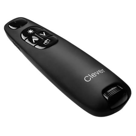 Clever C751 Wireless Presenter with Red Laser Pointer, Black