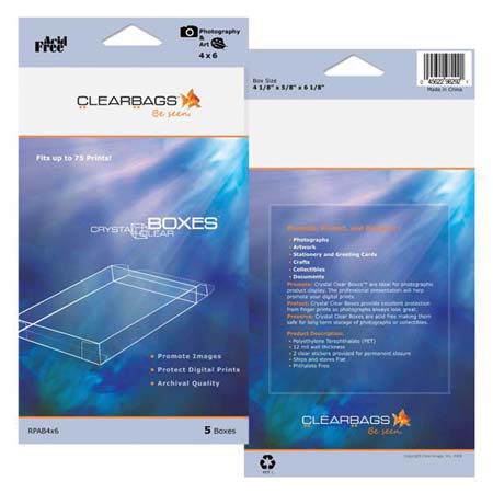 Buy Clear Archival Packaging, 4x6 Photo boxes, 1/4 inch, Mail-able!