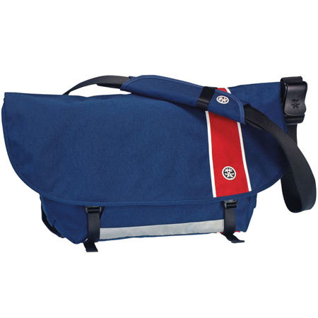 Crumpler Fux Deluxe Messenger Bag for Every Day General Use, Color: Navy / Red / White