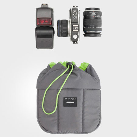 Crumpler The Haven (M) Camera Insert, Grey/Green