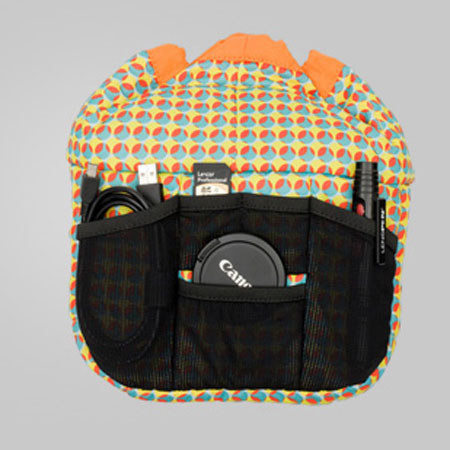 Crumpler The Haven (M) Camera Insert, Limited Edition - Light Blue Dot/Orange