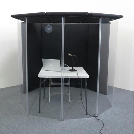 ClearSonic IsoPac I Voice Over and Translation Booth Kit, Dark Gray