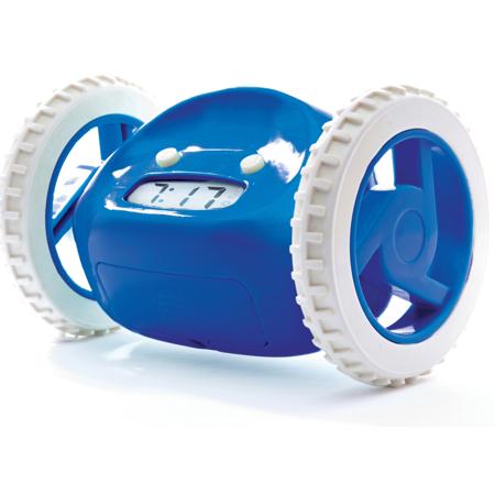 Clocky Runaway Alarm Clock on Wheels, Navy
