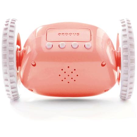 Clocky Runaway Alarm Clock on Wheels, Pink