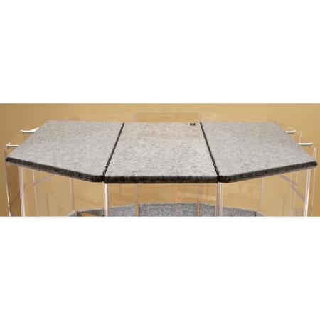 ClearSonic LidPac 4-3, Includes STC4 SORBER Center Lid Section, 2x STS4 SORBER Side Lid Section and Standard 2-Section Support Bar, Dark Gray