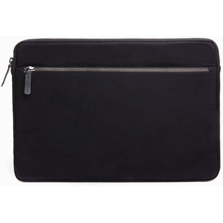 Cecilia Gallery Sleeve for 15" Macbook Pro, Black Waxed Cotton