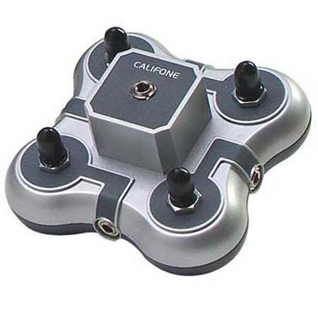 Califone 4-Position Mini Stereo Jackbox, Silver