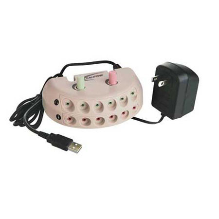 Califone 6-Position Non-Powered USB Listening Center