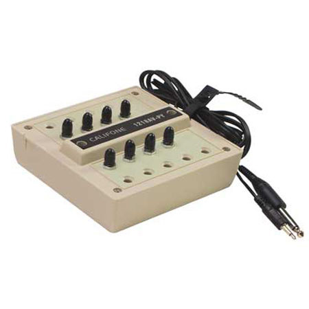 Califone 1218AVPY 8-Position Monaural Jackbox with Volume Controls