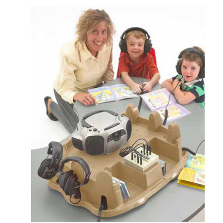 Califone 1776PLC6-T Spirit Audio Pod Table-Top Stereo Listening Center
