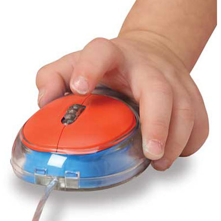 Califone Child-Sized Optical Computer Mini Mouse, USB/PS2