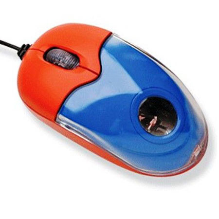 Califone Child-Sized Narrow Optical Computer Mini Mouse, USB/PS2