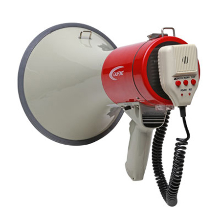 Califone PA25RX 25W Handheld Megaphone with Aux Input and Detachable Microphone