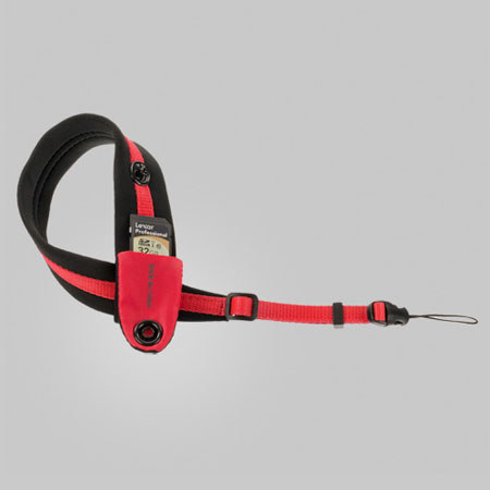 Crumpler The Noose Wrist Strap, Black/Red
