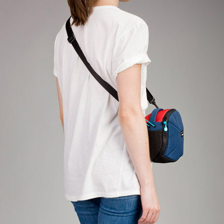 Crumpler Pleasure Dome Camera Bag, Medium, Navy/Rust