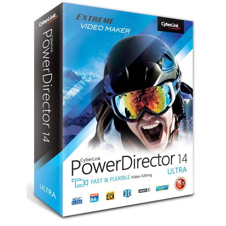 CyberLink PowerDirector 14 Ultimate Suite Video Editing Software (Windows, DVD)