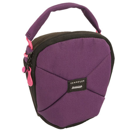 Crumpler Pleasure Dome Camera Bag, Small, Purple/Gunmetal Orange
