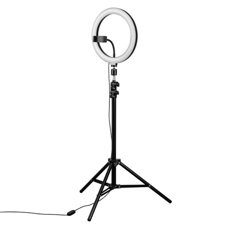 Selfie Ring Light, 10” Ring Light with Tripod Stand & Cell Phone Holde –  tenlamp store