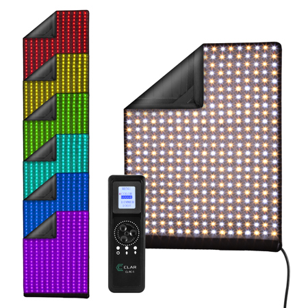 CLAR 24x18 Rollable DMX Flex-lite RGB Color, 100W