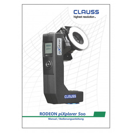 Clauss RODEON piXplorer 500 Panoramic System Operation Manual