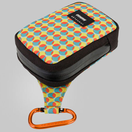 Crumpler The Tuft (L) Camera Pouch - Limited Edition - Light Blue Dot/Orange