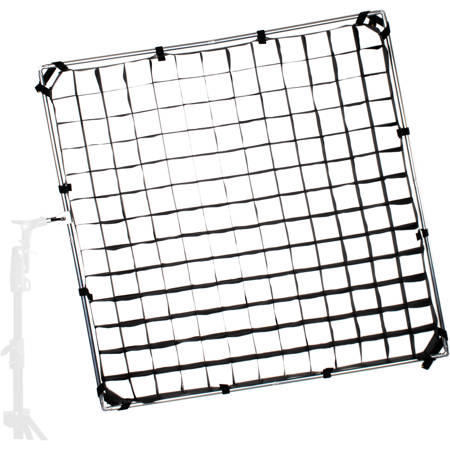 Chimera 4x4' Panel Fabric Egg Crate Kit with Panel Frame & Clamp, 50 Degree Grid