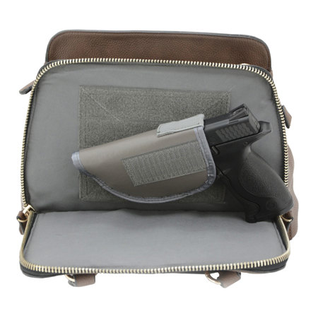 Cameleon Belladonna Handbag with Concealed Carry Compartment,Brown